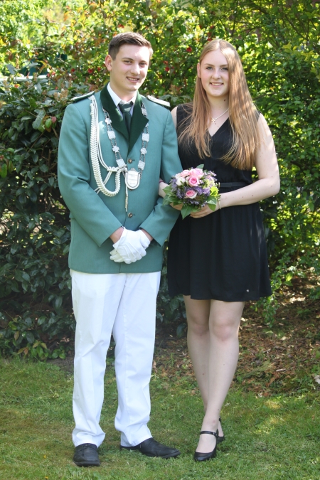 Jungschützenkönig Florian Pesch mit Prinzessin Nathalie Lücking